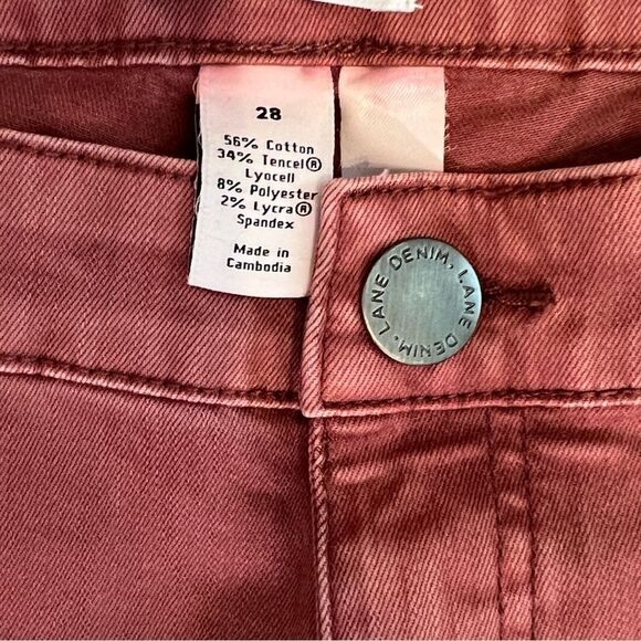 🫦 Lane Bryant mauve super stretch, mid rise, skinny jeans plus size 28 nwt - Picture 7 of 8